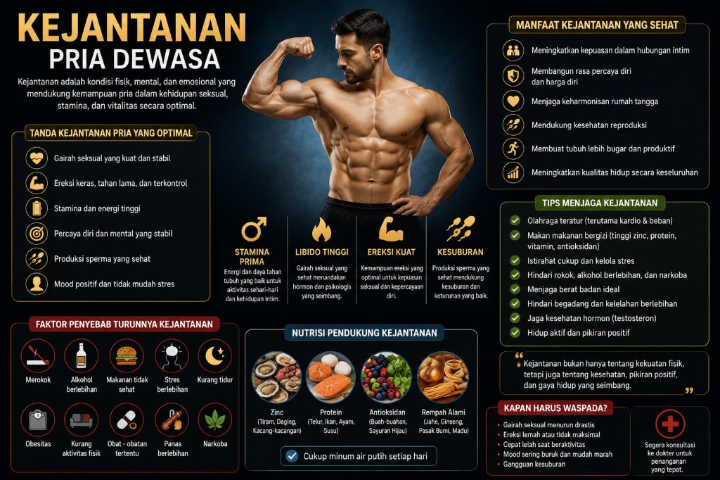 Infografis Kejantanan Pria Dewasa